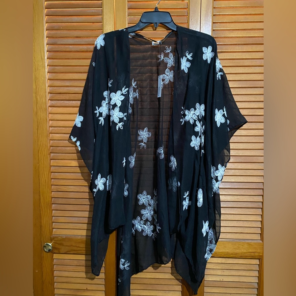 Black Kimono Cape